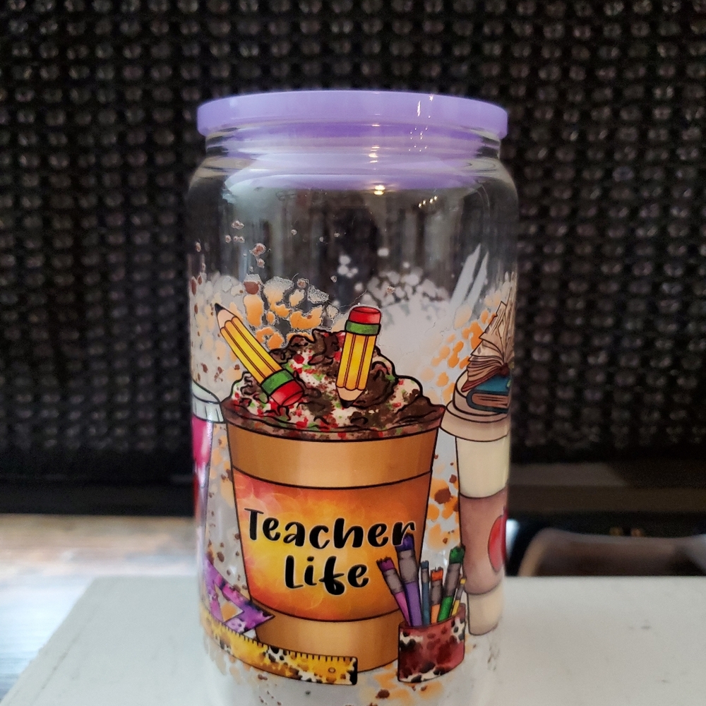 Teacher Life Coffee Cup Or Pencil Holder Jar